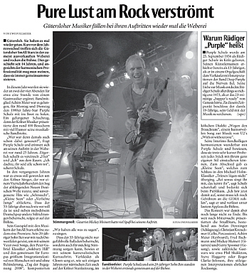 Artikel aus der Neuen Westfälischen vom 30.12.2009